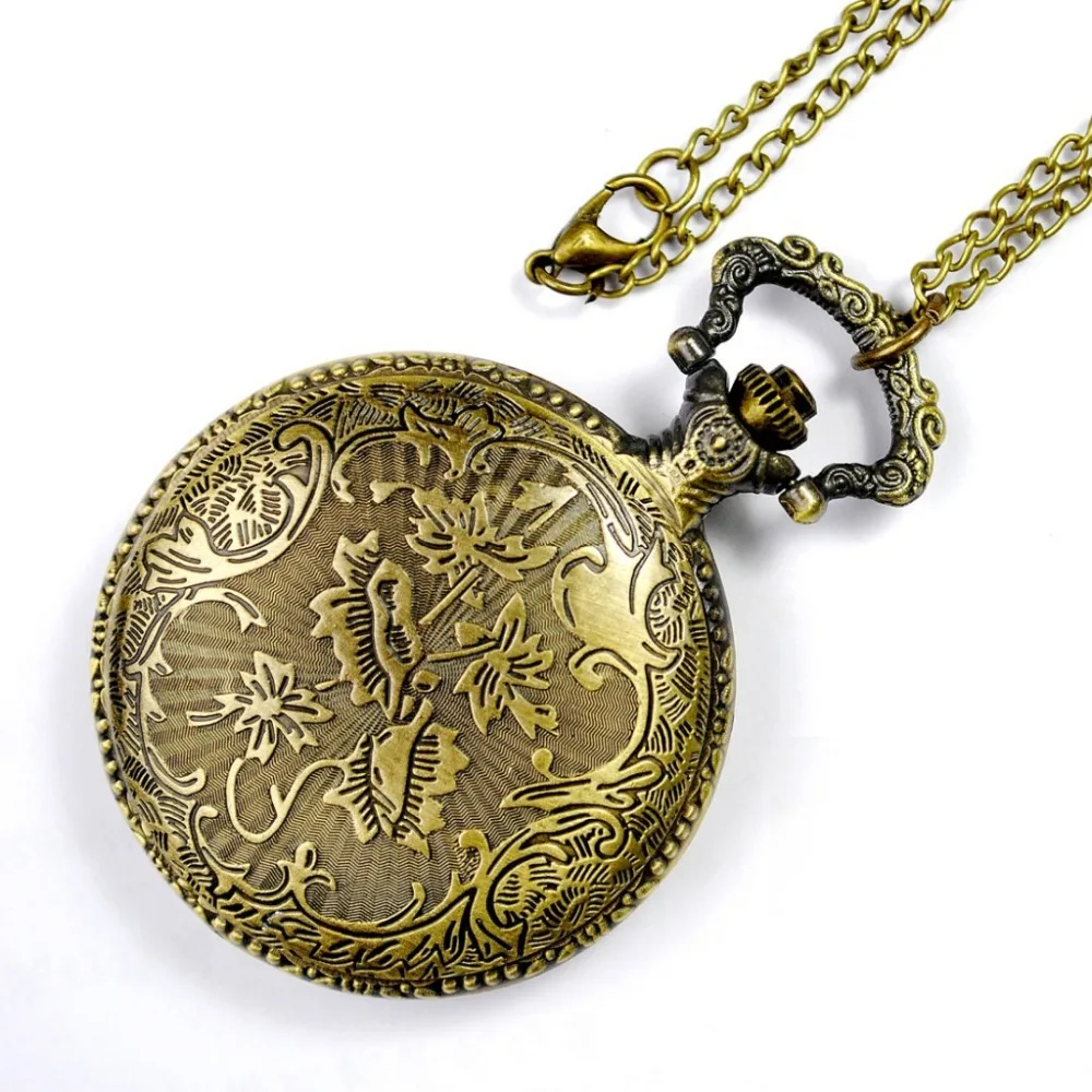 8093Unique  Copper Zodiac Hollow Pierce Pocket Map Australia Design Fob Watch Casual Men And Women Gift Chain