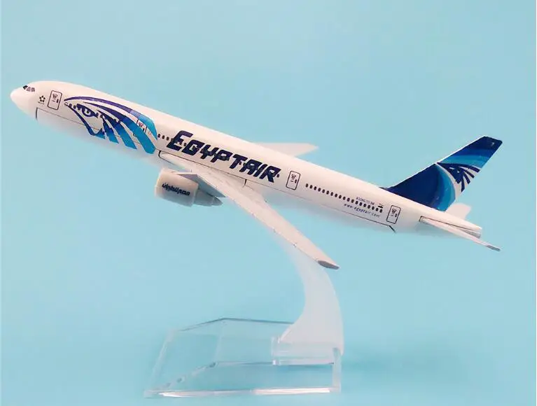 

16cm Metal Alloy Plane Model EGYPT Air Airways Boeing 777 B777 Airlines Airplane Model w Stand Aircraft Gift