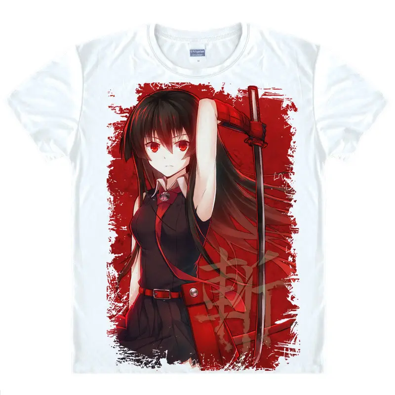 Akame ga KILL T-Shirt Akame Slashes Shirt Fashion printed t-shirts Anime Collection kawaii dress summer shirt Anime And Manga a