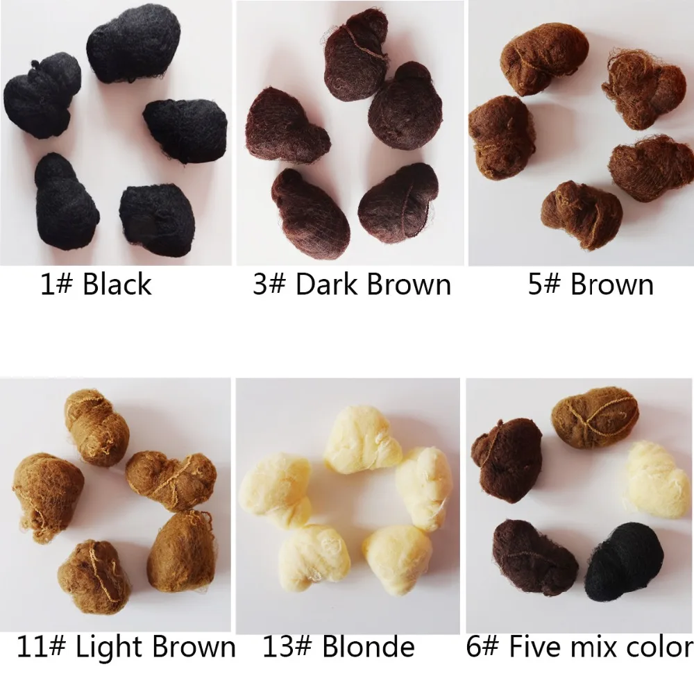 10pcs Sample Order Five Colors Nylon Hairnets Black ,Brown,Blonde ,Light Brown,Dark Brown Invisible Soft Elastic Lines Hair Net