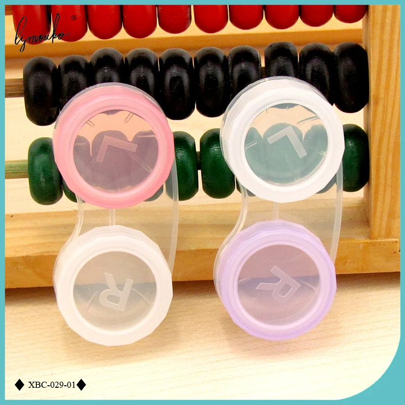 Lymouko 10pcs/Lot Convenient Travel Plastic Contact Lens Case for Transparent Eyes Care Container Kit Holder Box