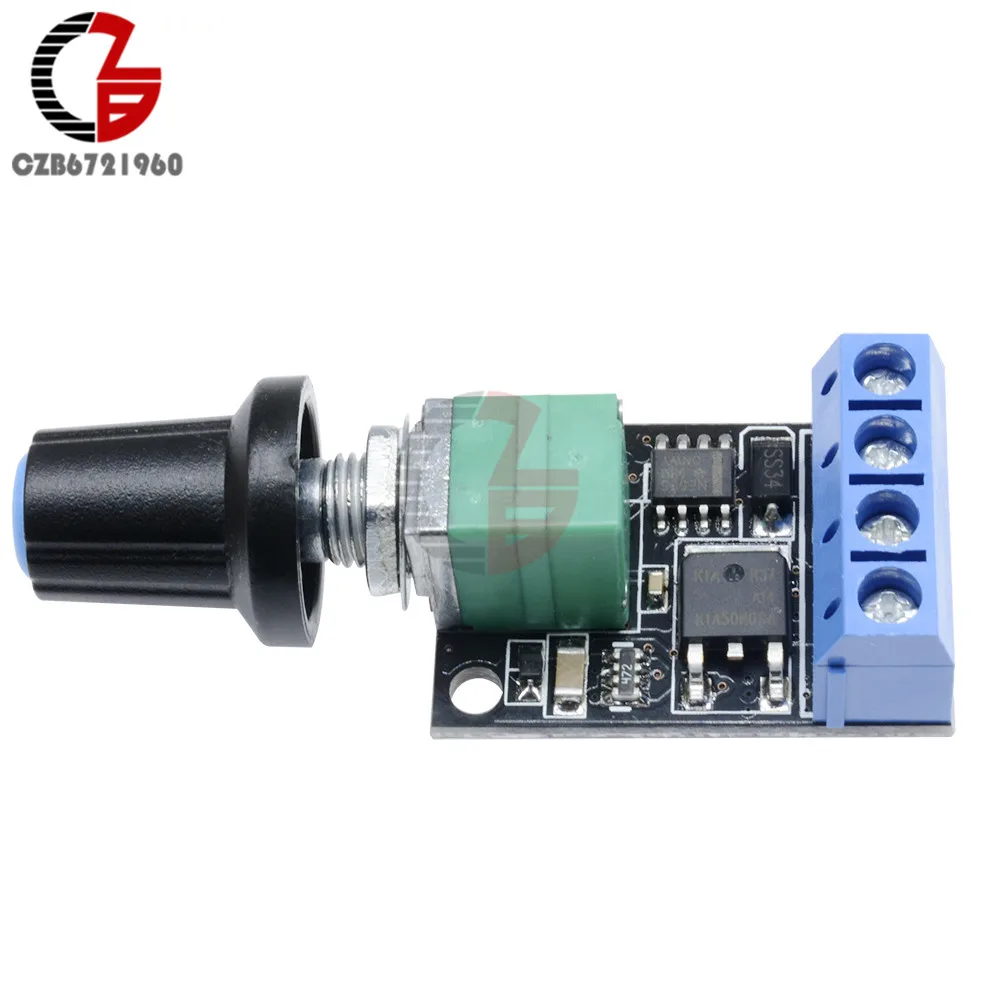 5V 12V 10A Voltage Regulator PWM DC Motor Speed Controller Governor Stepless Speed Regulator LED Dimmer Power Controller Motor image 2