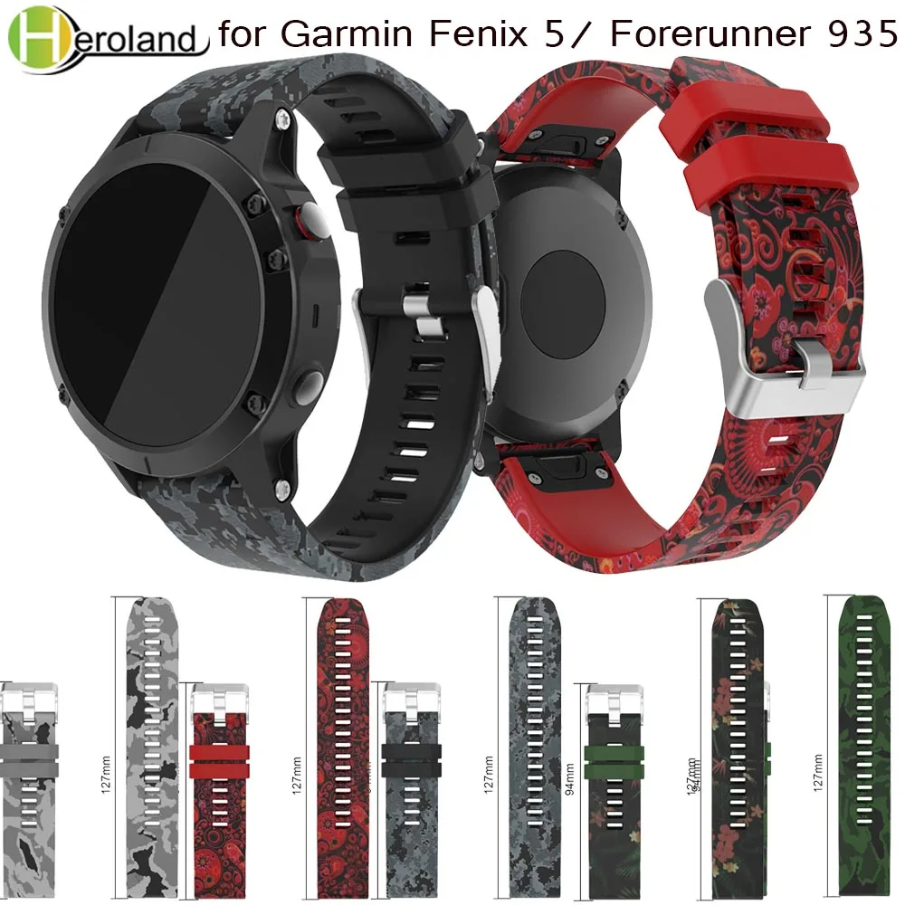 

Sport Silicone Band Strap For Garmin Fenix 5 6 7 Forerunner 935 Easy fit smart Replace WatchBands Bracelet Accessories Wristband