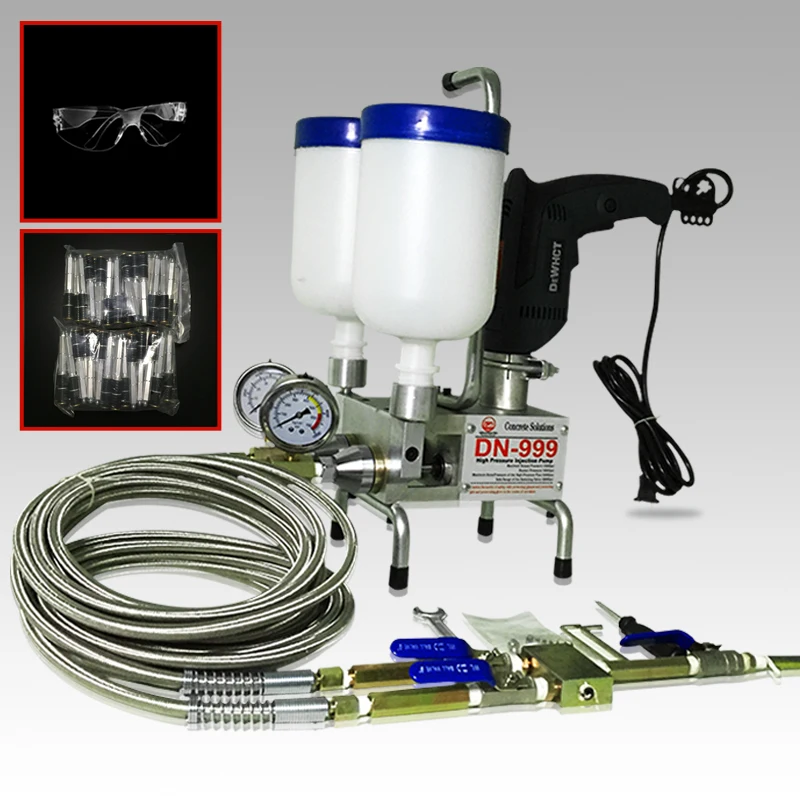 SLAB LIFT Epoxy Injection Pump epoxy injection premium Polyurethane Foam Dual Element! SUIT ! Crack Injection