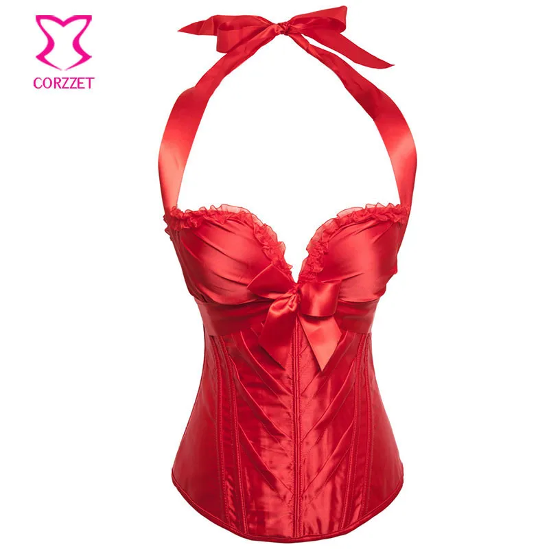 Corzzet Sexy Bridal Corset White Satin Corset Bridal Push Up Overbust Bustier Wedding Waist Slimming Plus Size Wholesale Corset
