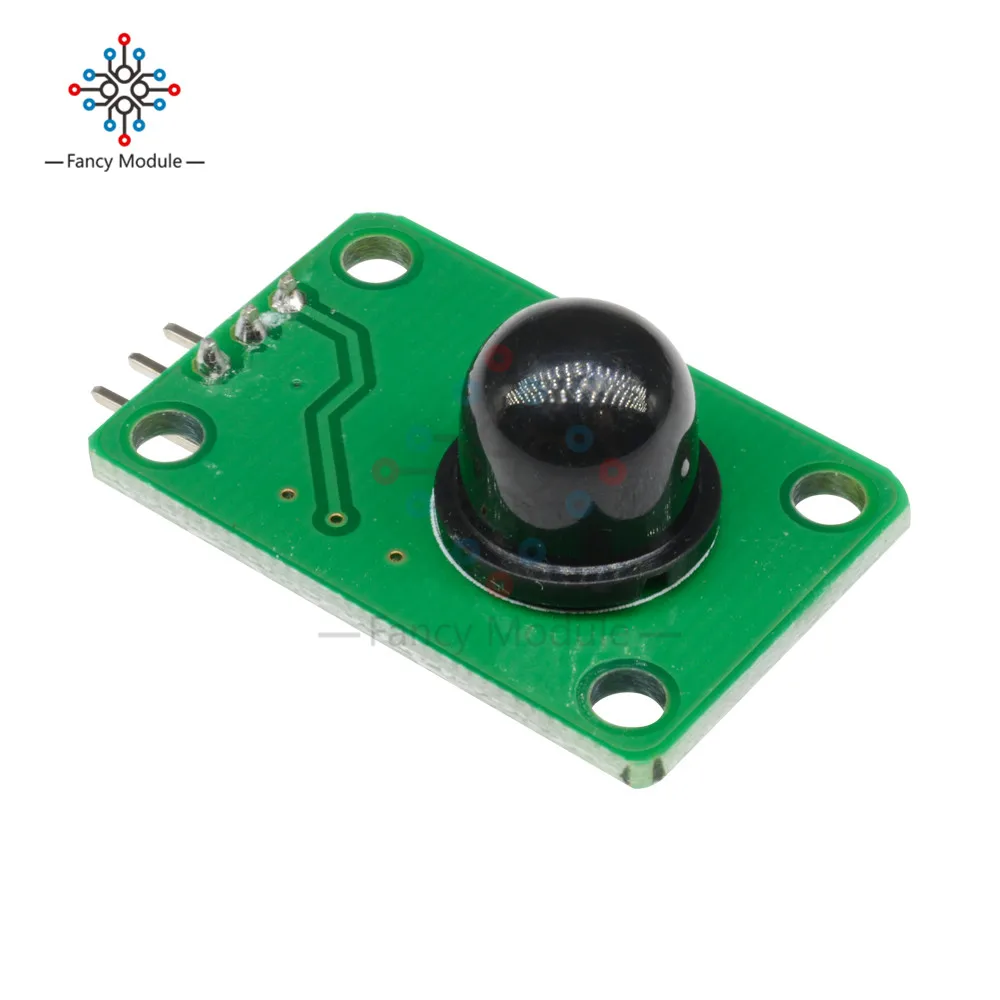 Pyroelectric Infrared Sensor Human Body Detecting PIR Motion Sensor Module for Arduino MCU 011050 Black Optical Lens Bte16-19