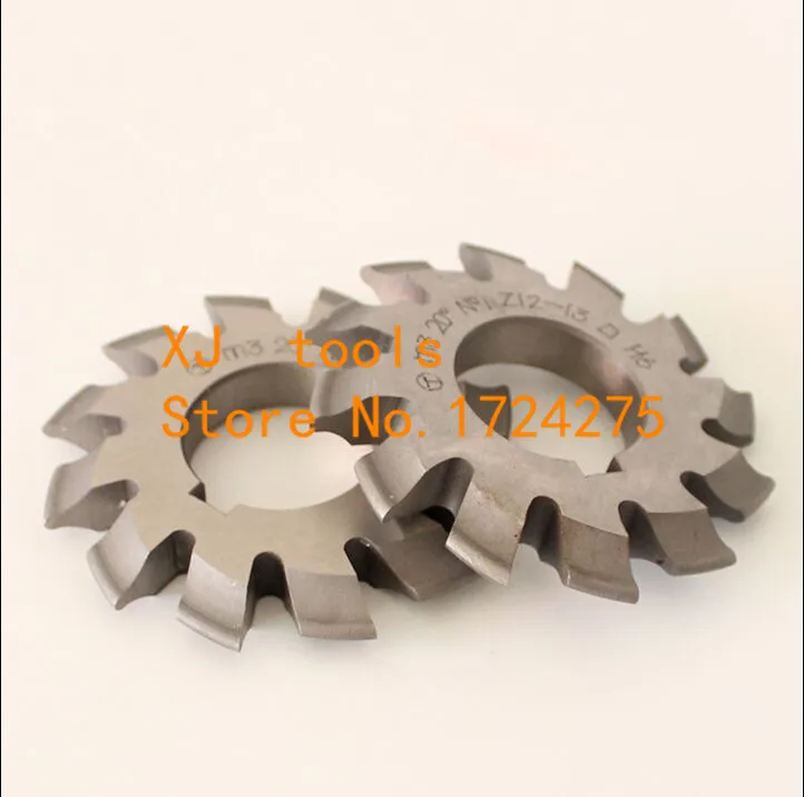 M0.3 M0.4 M0.5 M0.6 M0.7 M0.8 modulus Pressure Angle of 20 degrees HSS gear Milling cutter 1-8# 8pcs/let Free shipping