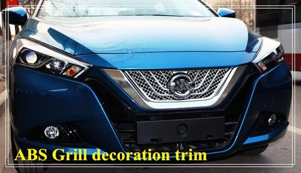 Higher star ABS chrome car grill decoration trim cover for Nissan Lannia/bluebird 2016