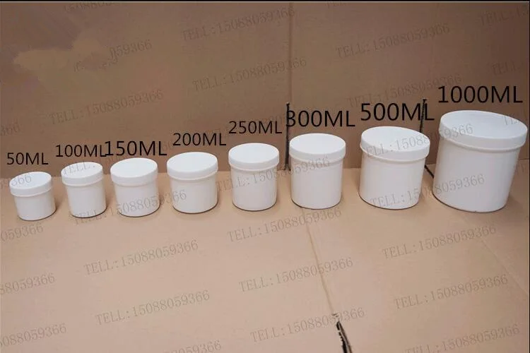 

30pcs 50ML 100ML 200ml Empty White HDPE Plastic Packing Bottles For Spices Seal Sample Packaging Containers