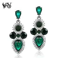 VEYO Crystal Earring for Woman Classic Drop Earrings Round Rhinestone Earrings Top Quality Fashion Jewelry