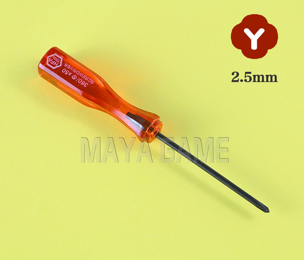 OCGAME 10 قطعة عالية الجودة الأحمر الثلاثي 2.5 مللي متر Y ثلاثي الجناح مفك ل NDS NDSL لوي