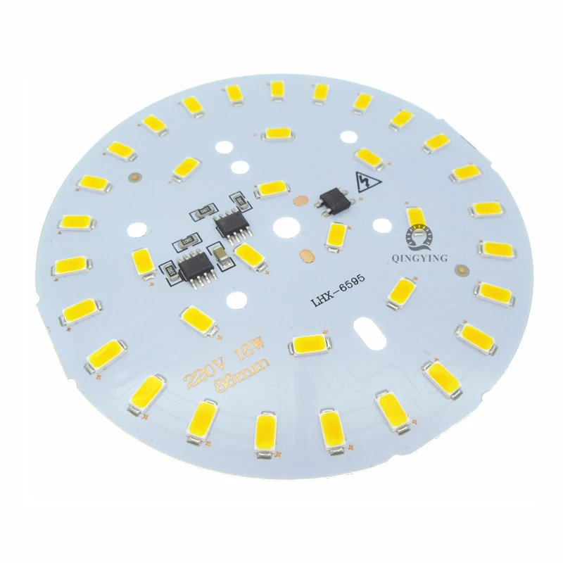 Imagem -03 - Smd Luz de Led Pcb Driver ic Integrado 88 mm Placa Blub de Alumínio para Iluminação de Lâmpadas de Led 10 Peças 220v 18w 5730