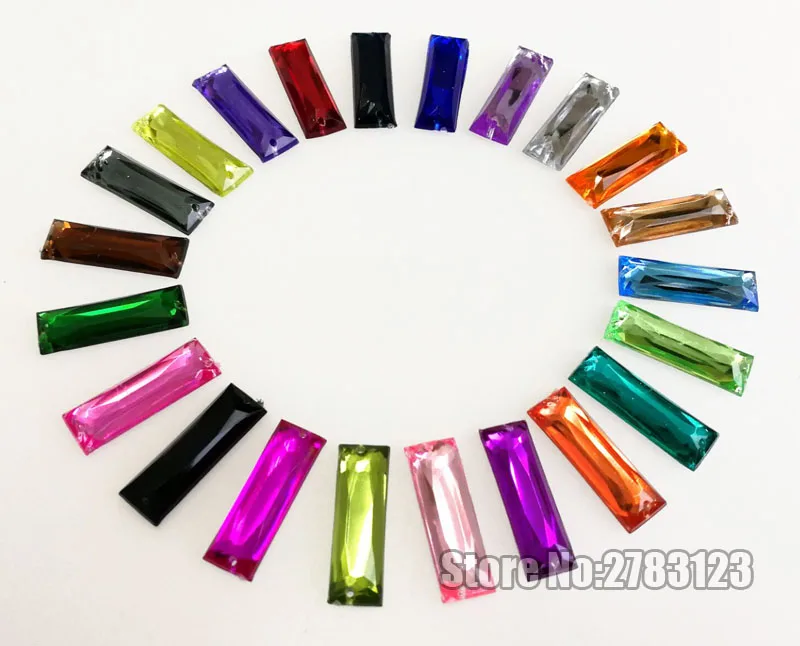 

Straight strip shape High quality Acryl sew on rhinestones with two holes,diy/clothing accessories SWYZ06