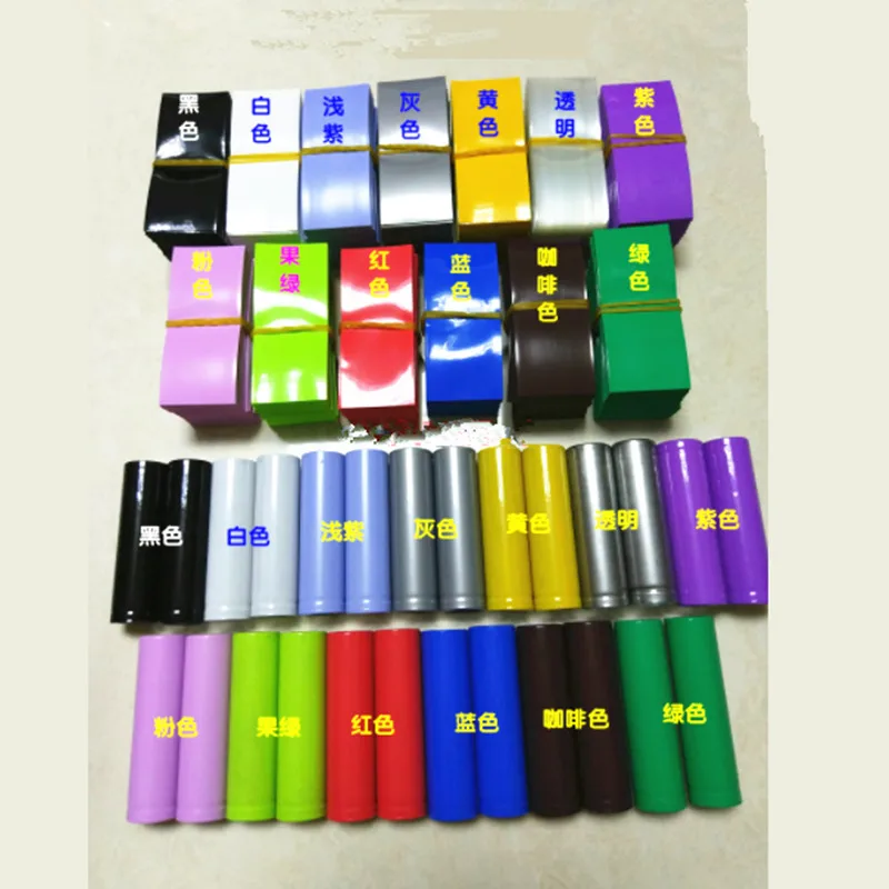 500pcs 18650 Battery Casing Heat Shrinkable Sleeve Insulation Battery Cover PVC Heat Shrinkable Film 72*30mm