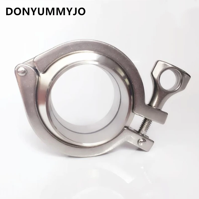 

DONYUMMYJO 2" OD 51MM Sanitary Pipe Fitting Set Sanitary Pipe Weld Ferrule +Tri Clamp +PTFE Gasket Stainless Steel