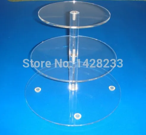 

wedding decoration/ 3 Tiers Round Acrylic Cake Stand For Weeding