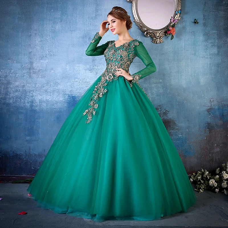 Vestido de baile medieval de videira, vestido renascentista, verde real, bordado, pérolas, vestido de baile, renascentista, cosplay, vitoriano/maria belle, baile, 100%