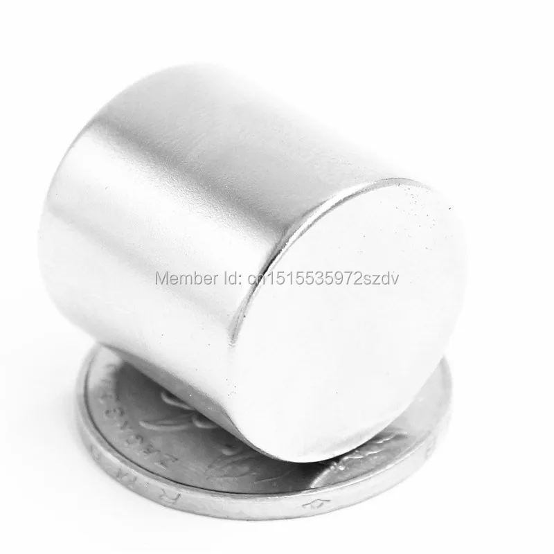 20pcs Strong Round Dia  20mm x 20mm N35 Rare Earth Neodymium Magnet Art Craft Fridge 20x20mm