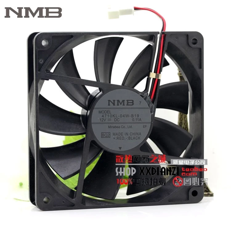 

Brand For NMB 4710KL-04W-B19 BQ2 12025 12V 0.11A quiet 12cm waterproof axial cooling fan