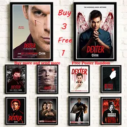 TV Series Dexter Coated paper Posters Wall Sticker For Home Room Frameless