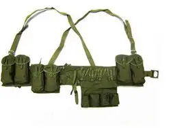Surplus Chinese Type 63 Rifle Combat Webbing Bandolier Gear Pouches- CN020