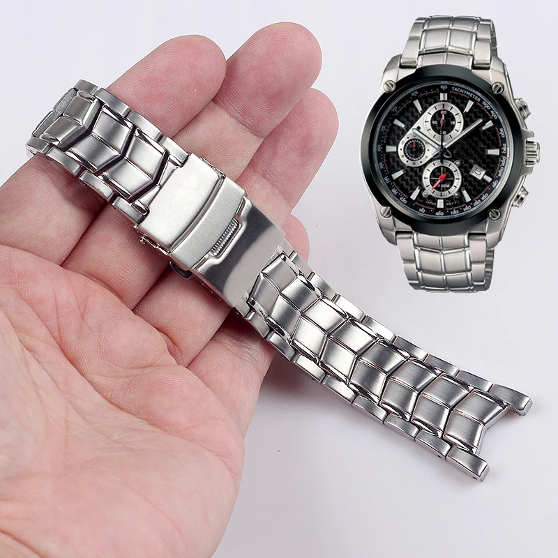 

Solid Stainless Steel Watch Strap For EF-524 Watch band men's Metal Watch Bracelets 5051 22MM Accessories Watchband