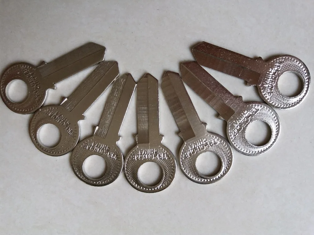 5pcs/lot House blank key Civilian key blanks Safety deposit box key Garage key blade 29.5cm x 8.1mm x 1.55mm