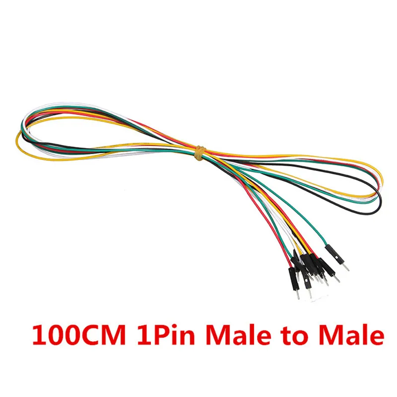 1M Breadboard Jumper Wires 20pcs/lot 1pin 100cm M-M M-F F-F 2.54mm DuPont Cable Line for Electronic DIY Experiment