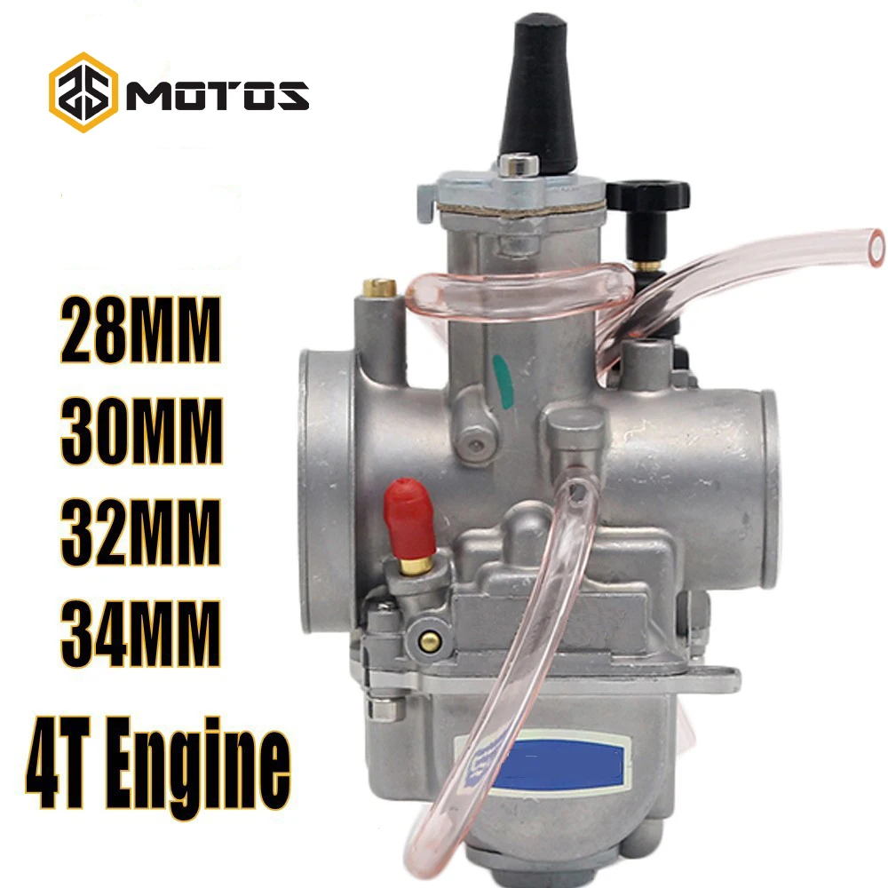 ZS MOTOS Super Performance Carburetor CARB Motorcycle RACING PARTS Scooters Dirt Bike ATV 28 30 32 34mm with Power Jet