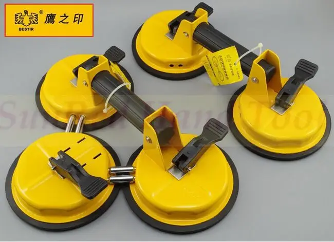 BESTIR taiwan made two-jaw(extender type) Glass grab / floor sucker / Tilesucker heavy duty industry tool NO.04442