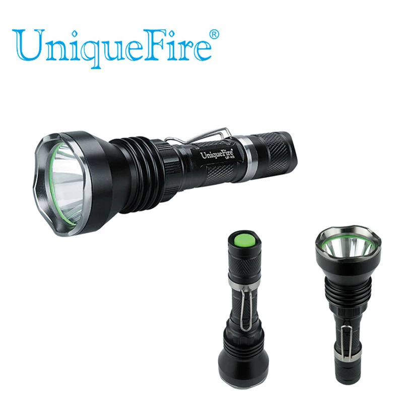 

Uniquefire 5 Modes UF-V3 T6 Led Flashlight High Power Police Torch Light for 1*18650 Li-ion Rechargeable Battery Waterproof