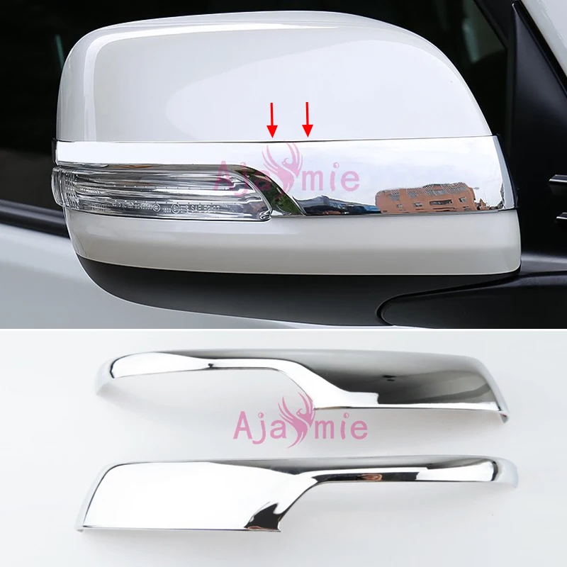 Accessories For Toyota Land Cruiser 150 Prado LC150 FJ150 2010-2018 Door Mirror Overlay Trim Chrome Car-Styling