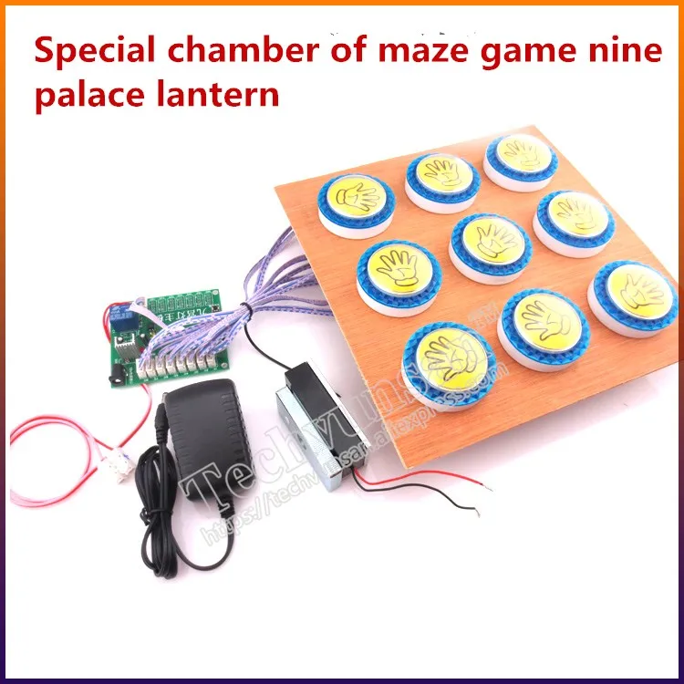 Chamber maze game Ninth palace lamp Reality room escape game props Nine Palace Escape password lock real life room escape  party