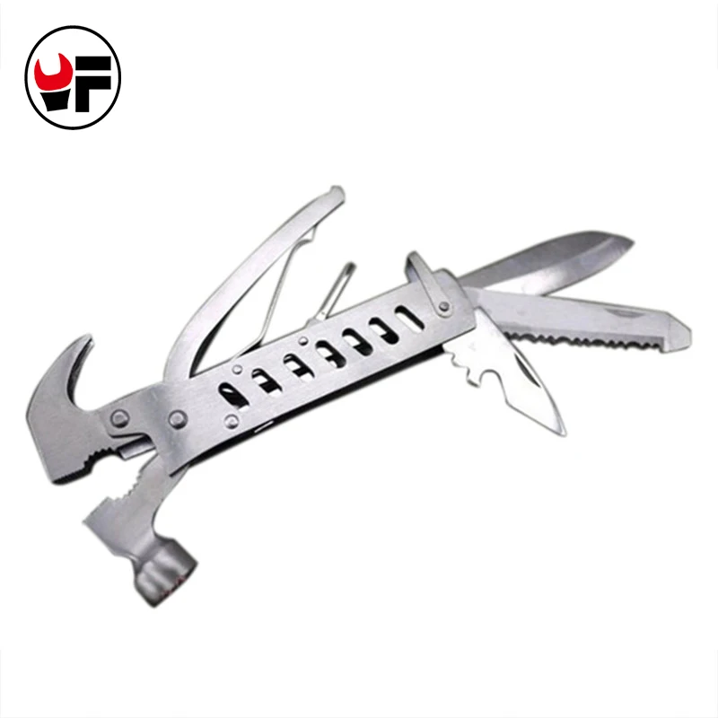 Multitool กลางแจ้งเครื่องมือ survival มีดพับไขควงค้อนมีดผสม multi-function เกียร์ DN110