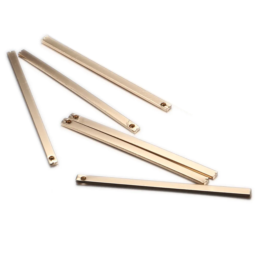 20Pcs/lot Wholesale Alloy Bar Pendant Fit Necklace Bracelet Stick Jewelry Handmade Accessories
