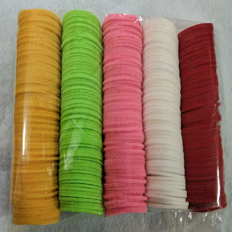 ZYOKRA Dia.4.5cm 50pcs Pretty Candy Colors 2mm  Circle Nonwoven Felt DIY Felt Round Felt For DIY decoration