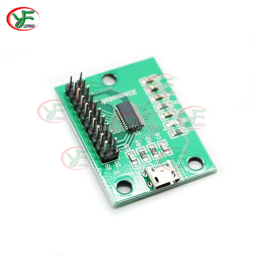 Zero Delay USB To PC PS3 Raspberry Pi Arcade Encoder Board Controller XM-08 1 Players Game PCB DIY Parts