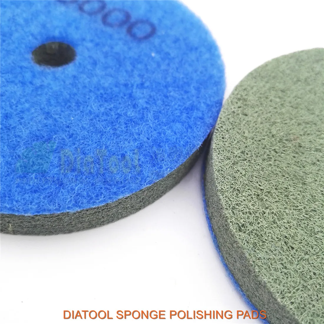 DIATOOL DIATOOL 10pcs/pk 100MM Sponge Diamond Polishing Pads For Soft Stone Marble Artificial Stone Terrazzo Grit#6000 Dia 100MM