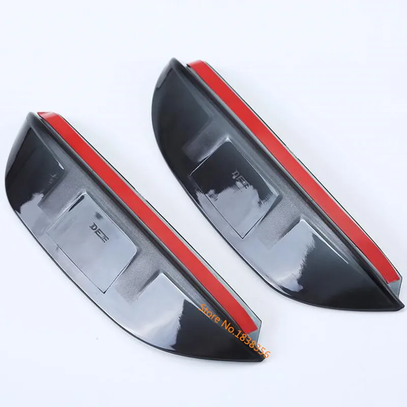 For Ford EDGE 2015 2016 2017 2018 Car Styling Stick Rear Rearview Glass Mirror Rain Eyebrow Shield Sun Visor Shade Plastic 2PCs