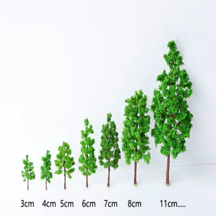 50PCS Iron Wire Model Trees Scale N Z 3.8cm Model Train N Scale 3813 Terrarium Miniatures 1:25-1:300 Model Building Kits