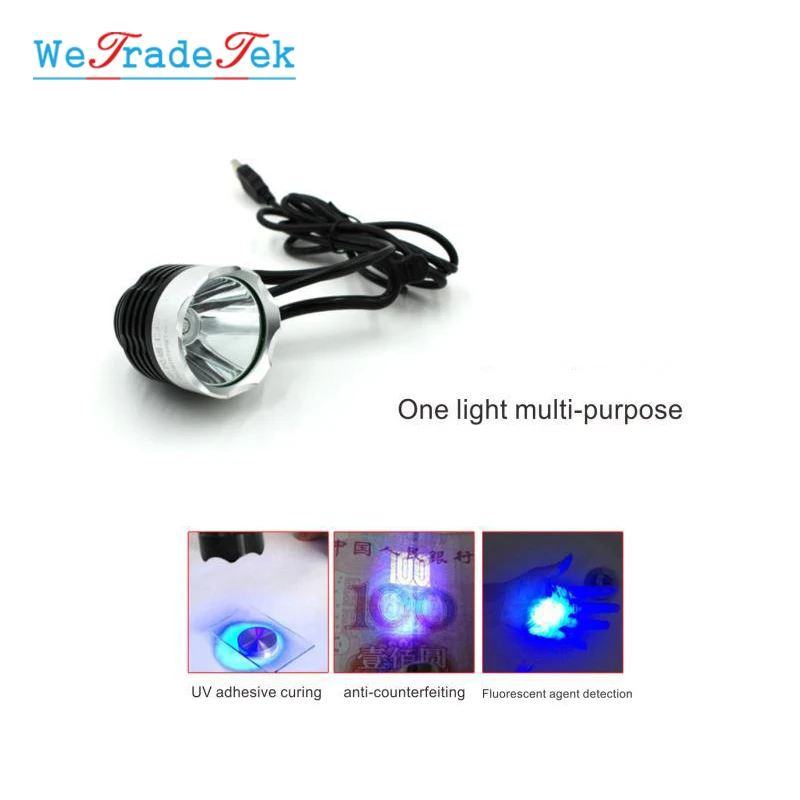 6W 5V USB UV Glue Curing Lamp Durable LED Ultraviolet Green Oil Curing Purple Light for Phone Motherboard PCB Repair Tool