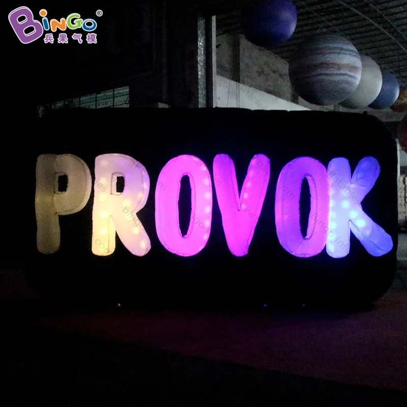 

Customized 3X0.5X1.5M Balloon Logo/ LED Lighting Inflatable Alphabet -Inflatable Toy