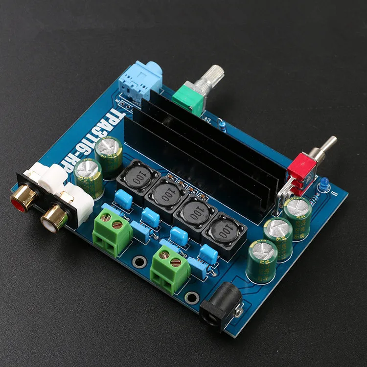 

2 * 50W digital amplifier board 12V-24V wide voltage TPA3116D2 2.0 channel amplifier board amplifier module