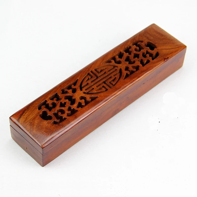 

Carved wood, rosewood, incense burner box, lying, incense box, wooden incense burner, censer, line, Hollow, Classical~