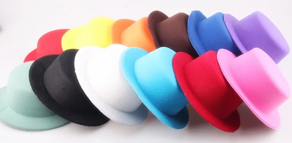 12Color 17Cm Fascinator Hats DIY Millinery Hair Accessories Top Fascinator Hats Cute Top Hats for Occasion Nice Wedding Headwear