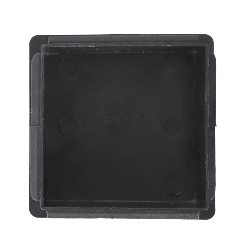 80mm x 80mm square plastic cover tube plug-in end plug 2 pieces shelf cushion plug black dust cover plug