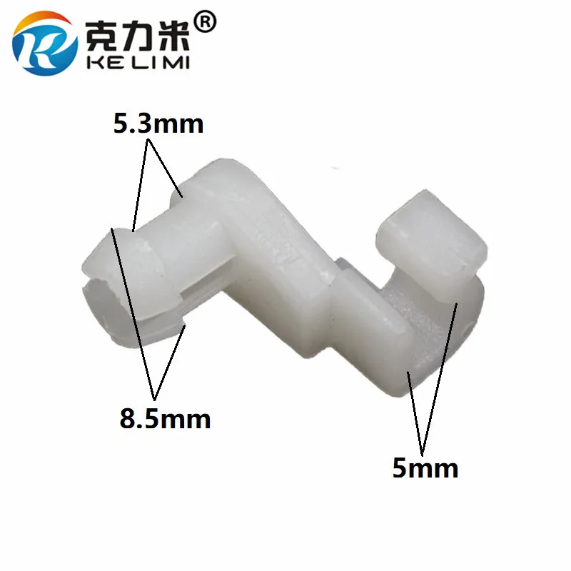 KE LI MI Door Lock Latch Rod 5mm Size Clip Nylon Retainer For Toyota Select Vehicle 50PCS