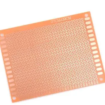 100pcs x 7x9cm single sided prototype PCB 7*9 panel universal board 2.54mm bakelite plate sheet 1.5mm thickness