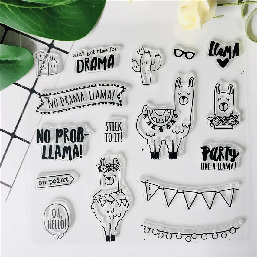 Spanish Clear Stamps For Scrapbooking New Camel Transparent Silicone Sentiment Stamp Rubber Fairy Stamps 154