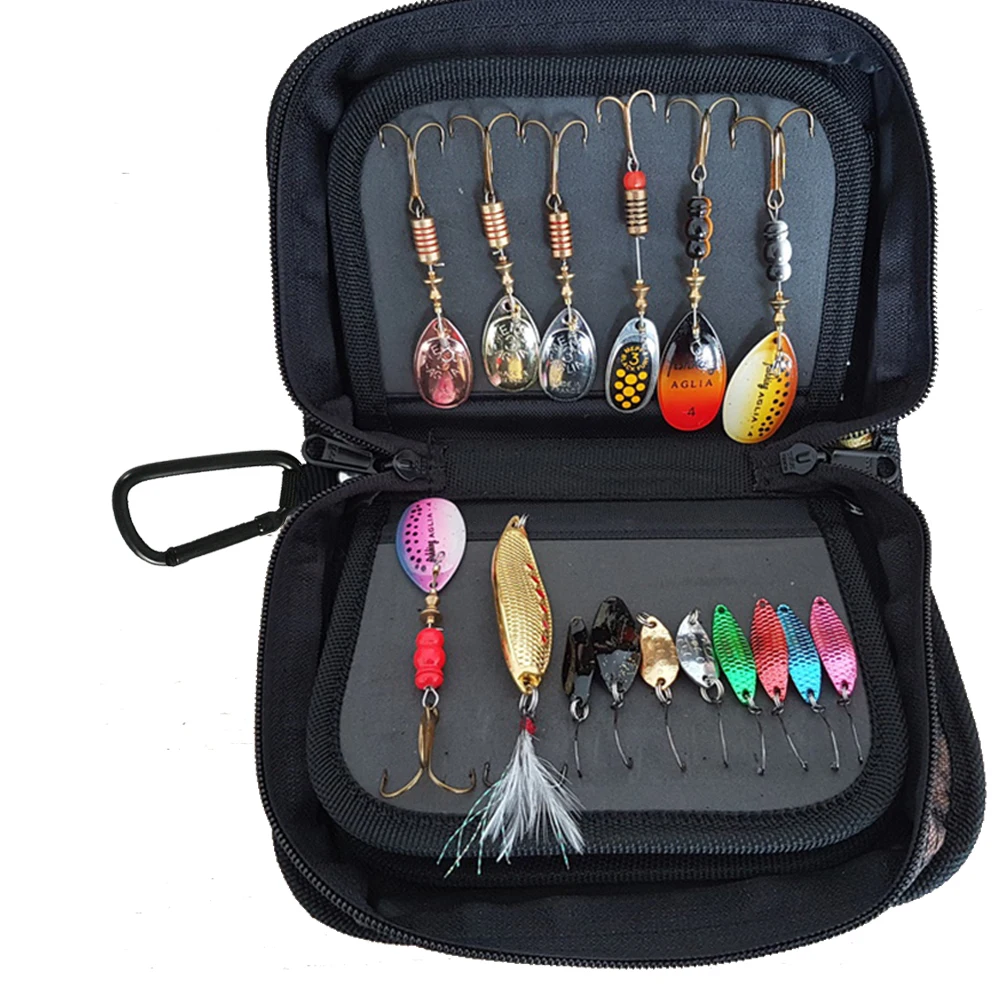 Fly fishing Lure Baits Storage Bag Fishing Spoon Lure Bags Fly Hook Lures Baits  Oxford Cloth Bag Fishing Tackle